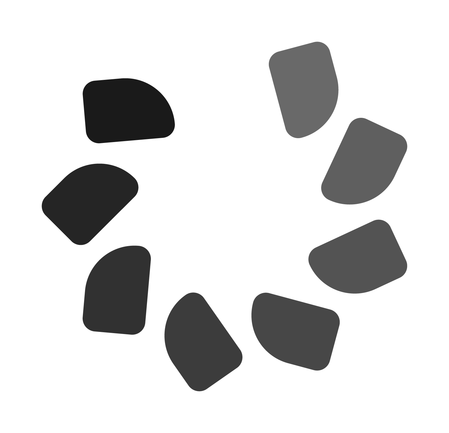 UnxWares blanck and white icon in a button in the footer